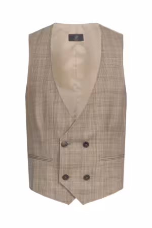 Herren-Weste, Glencheck