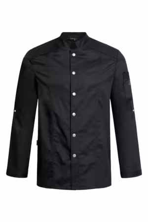 Herren-Kochjacke Langarm im Bikerstyle