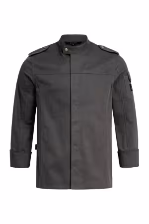 Herren-Kochjacke Langarm im Militarystyle, khaki