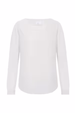 Damen-Chiffon-Bluse Langarm, off