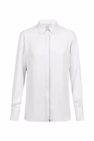 Damen-Chiffon-Bluse Langarm, off