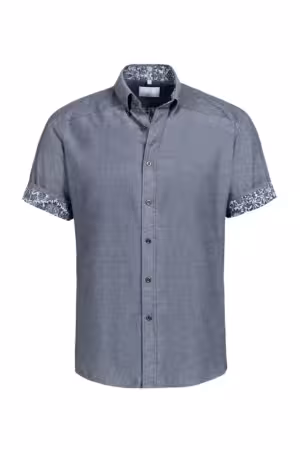 Herren-Hemd Kurzarm, flower