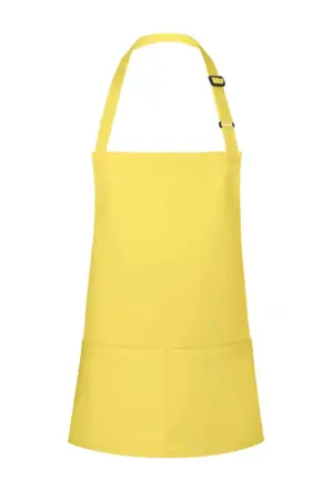 Tablier à bavette, jaune