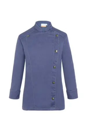 Damen-Jeanskochjacke, vintage blue