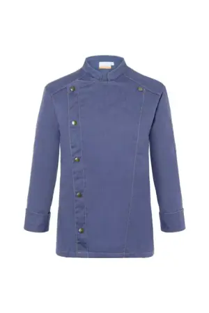 Herren-Jeanskochjacke, vintage blue