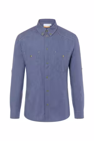 Herren-Jeanskochhemd, vintage blue