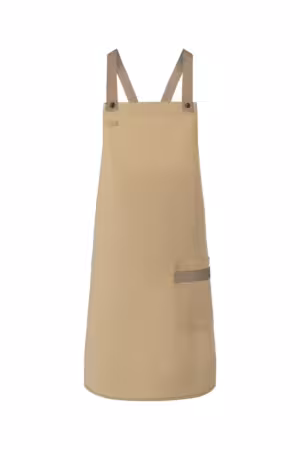 Latzschürze, kiesel