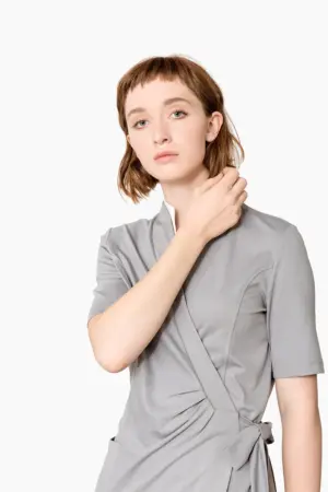 Damen-Wickelcardigan